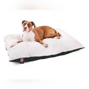 Majestic Pet Dog Bed – Medium 30x40 – Sherpa Top, Washable Cover, New
